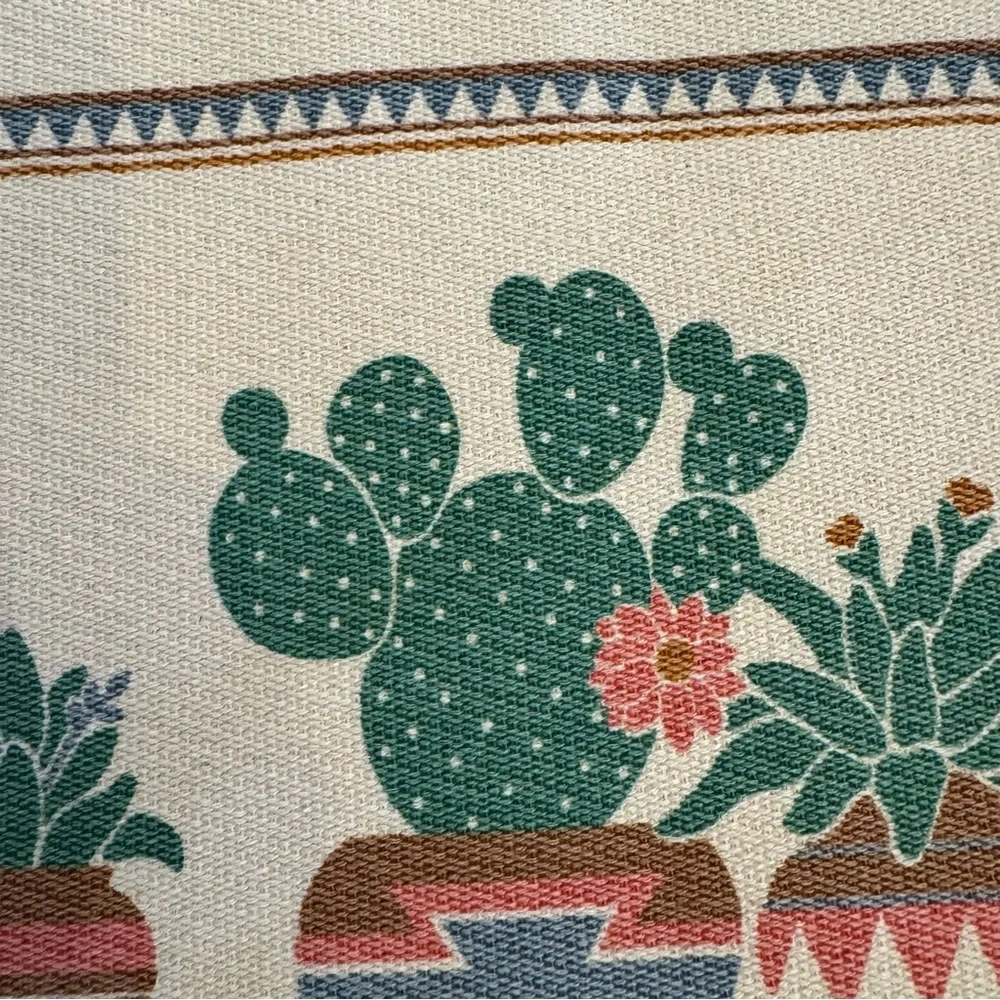 Cactus Southwest Style Set of 4  Table Placemats Plants Country Aztec Theme